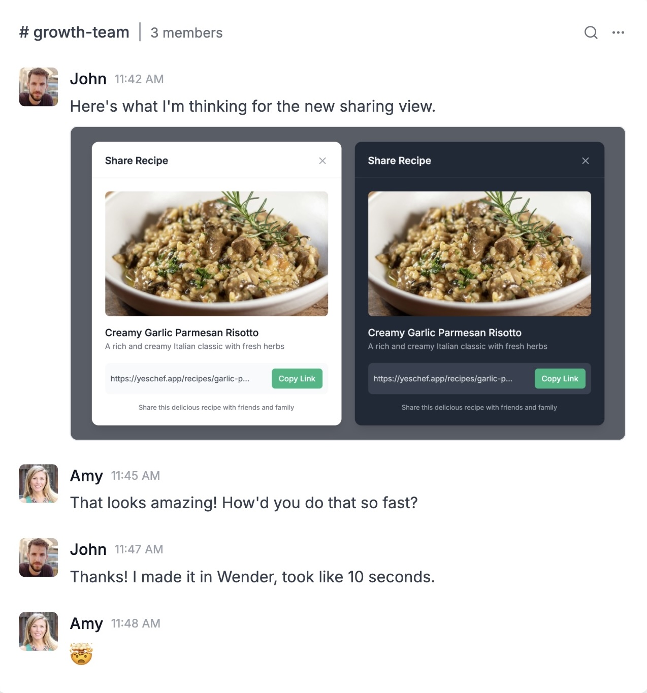 Wender Conversational Interface