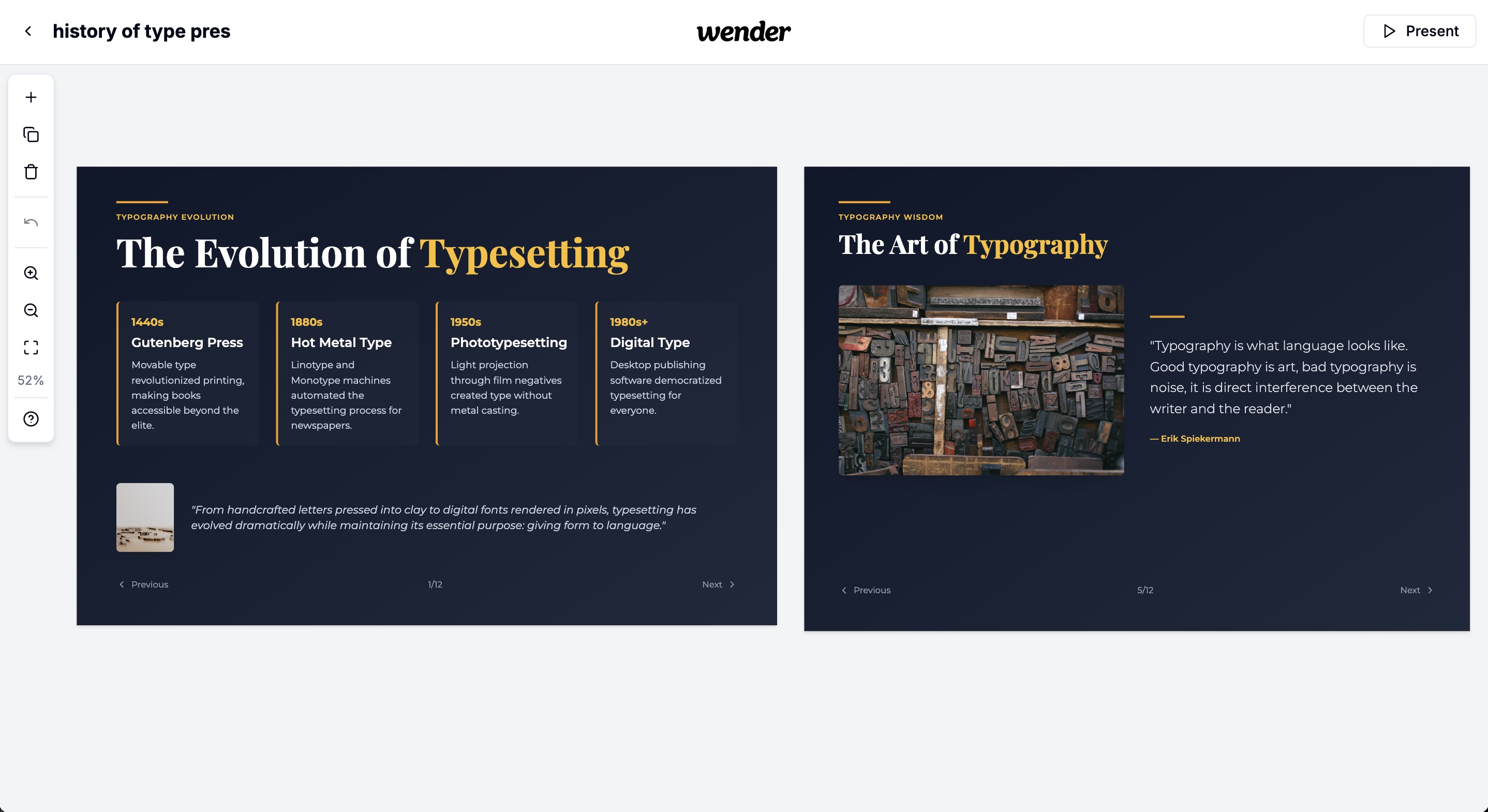 Presentation Slide Example